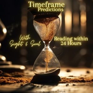Timeframe prediction. Psychic prediction, love, career, relationships, pendulum. Within 24 hours of purchase.