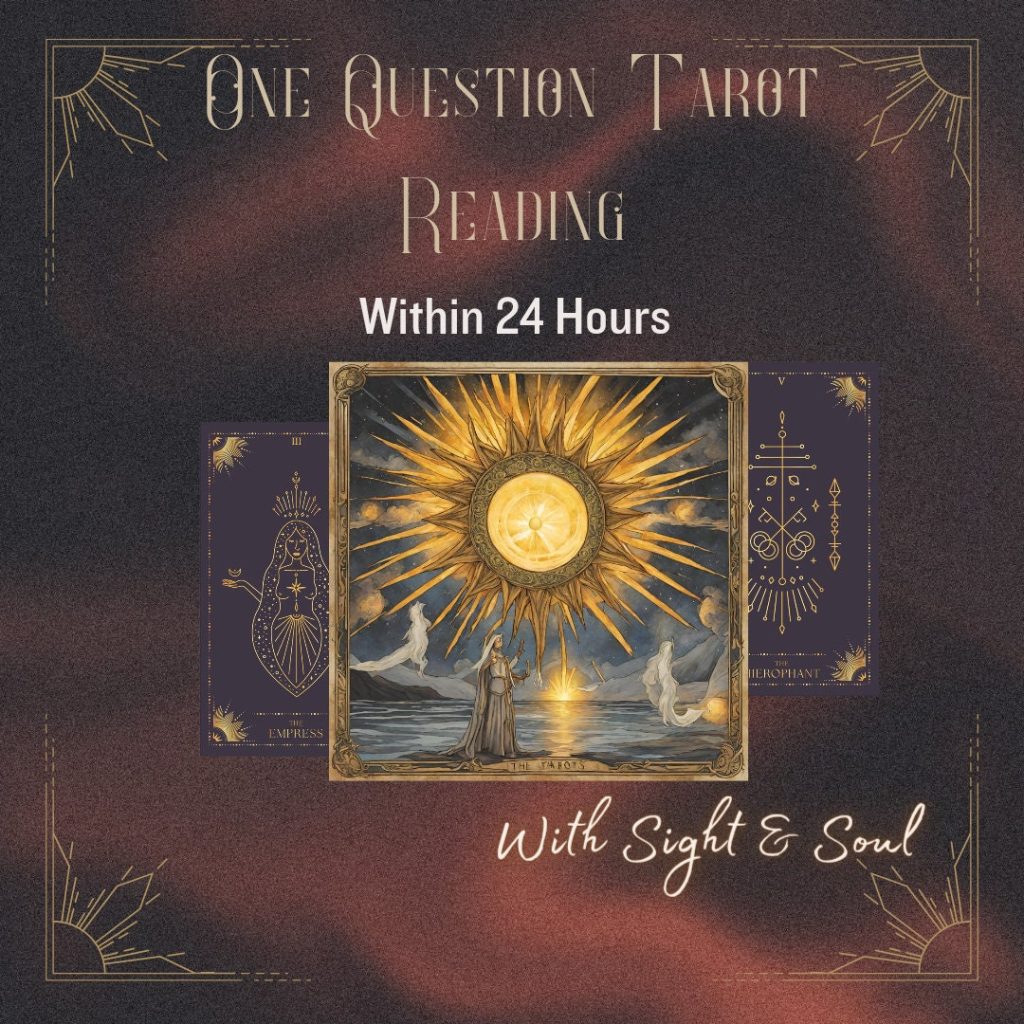One question tarot reading. Love, career. Reading within 24 Hours of purchase.